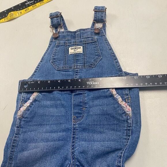OSHKOSH B’GOSH Girl’s Overalls 18 Months Blue - Picture 7 of 12
